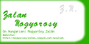 zalan mogyorosy business card